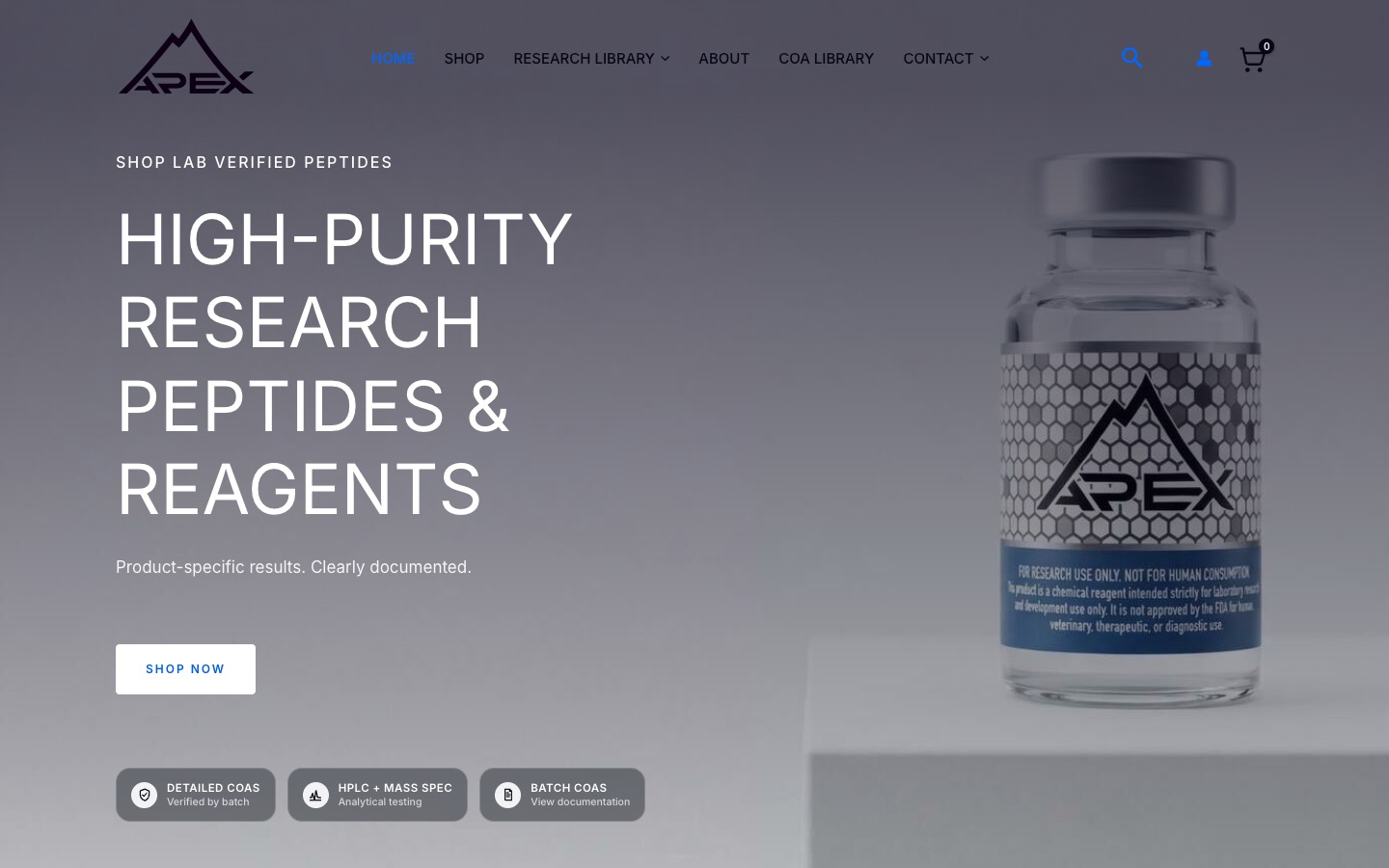 The current homepage
